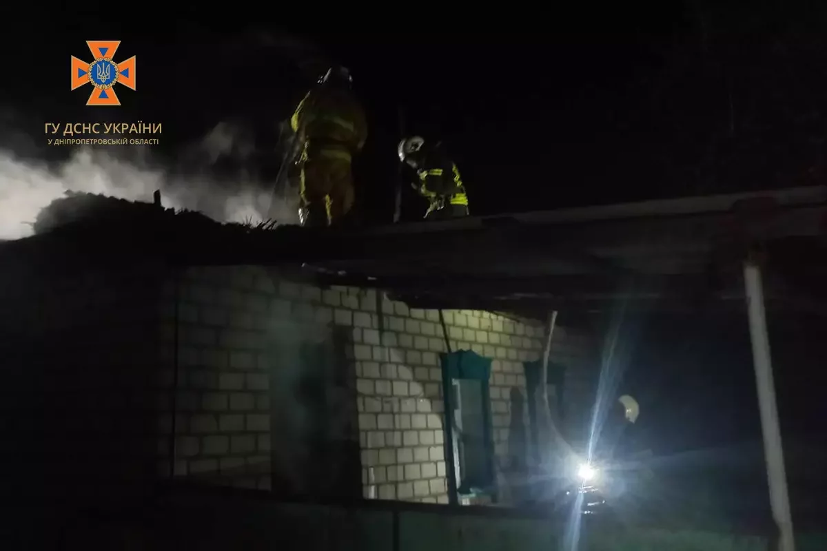 У Новомосковському районі горів приватний житловий будинок