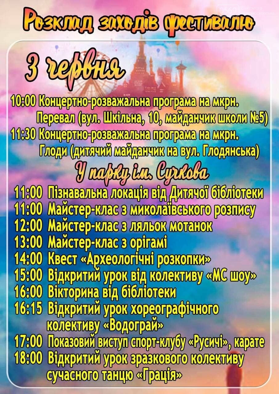 Як у Новомосковську відзначатимуть День захисту дітей: план заходів у рамках фестивалю "Країна дитинства", фото-4